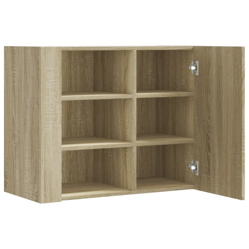 Szafka wisząca, dąb sonoma, 75x35x60, materiał drewnopochodny