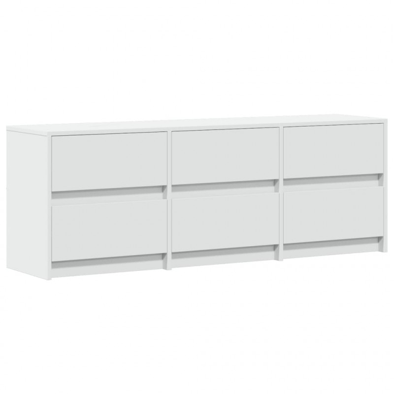 Szafka TV z LED, biała, 140x34x50 cm, materiał drewnopochodny