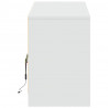 Szafka TV z LED, biała, 140x34x50 cm, materiał drewnopochodny