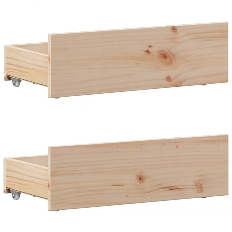 Łóżko z wezgłowiem, bez materaca, 90x190 cm, drewno sosnowe