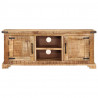 Szafka pod TV, 110x35x45 cm, surowe lite drewno mango