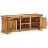 Szafka pod TV, 110x35x45 cm, surowe lite drewno mango
