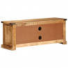 Szafka pod TV, 110x35x45 cm, surowe lite drewno mango