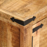 Szafka pod TV, 110x35x45 cm, surowe lite drewno mango