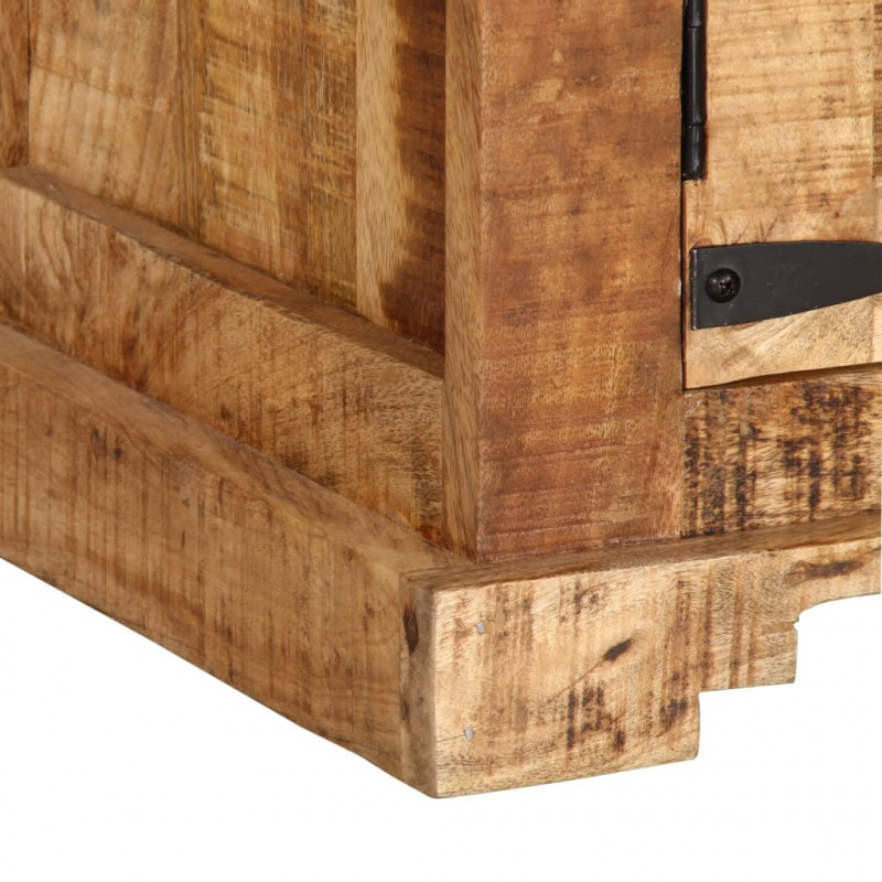 Szafka pod TV, 110x35x45 cm, surowe lite drewno mango