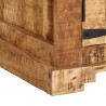 Szafka pod TV, 110x35x45 cm, surowe lite drewno mango
