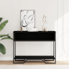 Stolik konsolowy, czarny, 100x35x74,5 cm
