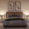 Szafki nocne z LED, 2 szt., dąb sonoma, materiał drewnopochodny
