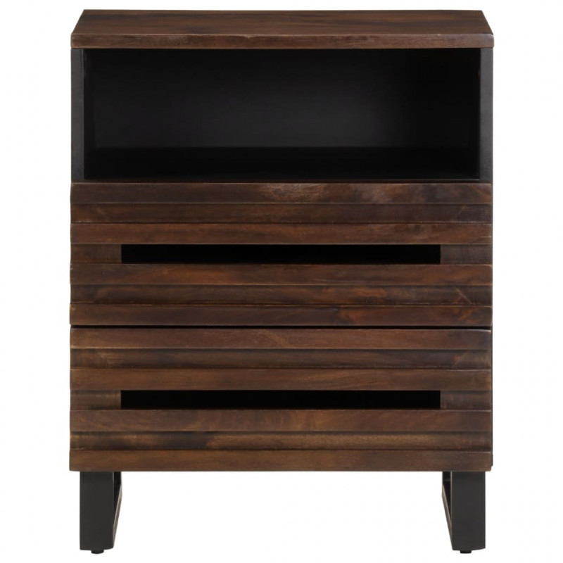 Szafka nocna, 50x34x62 cm, lite drewno mango