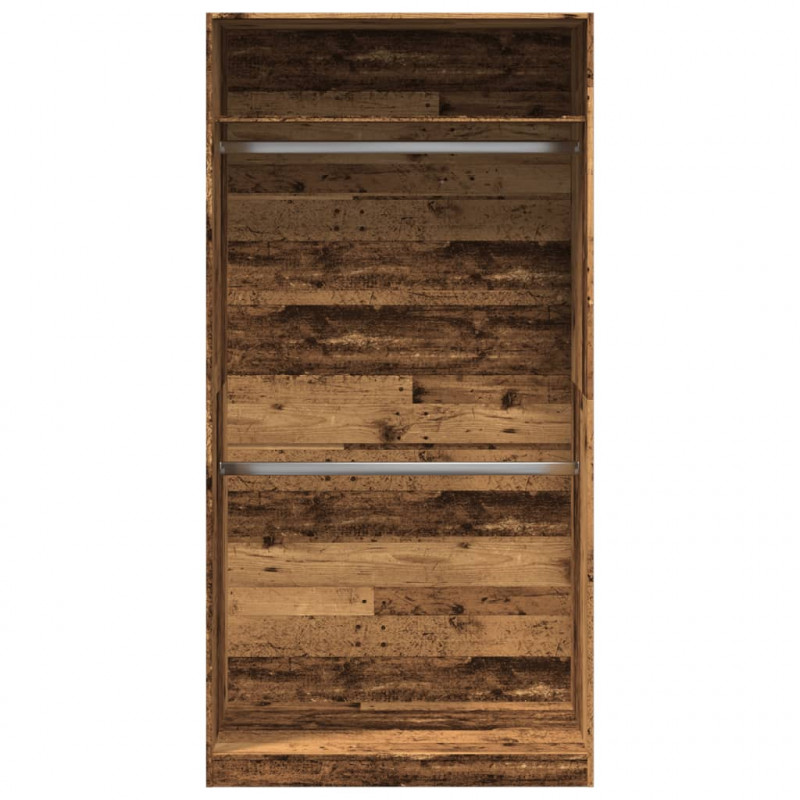 Szafa, stare drewno, 100x50x200 cm, materiał drewnopochodny