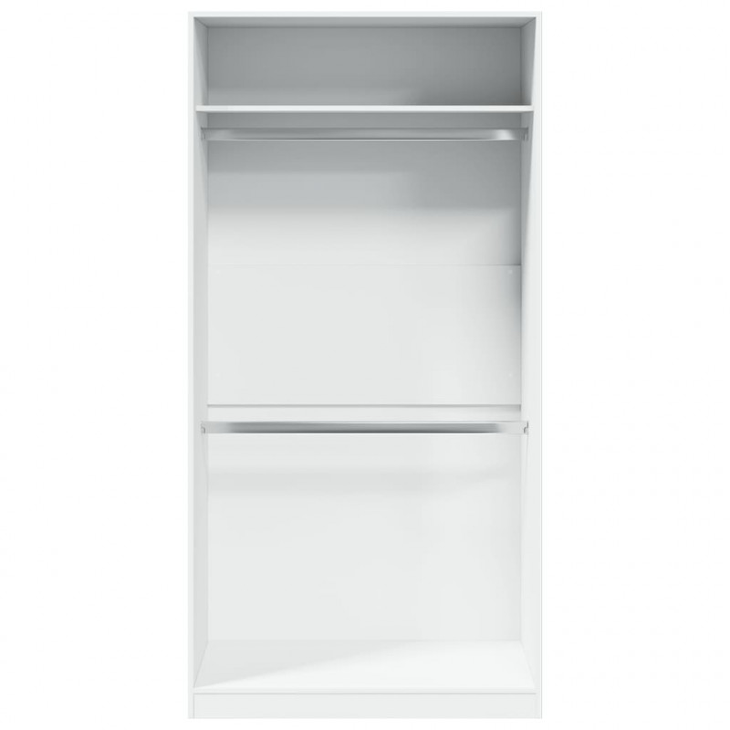 Szafa, biała, 100x50x200 cm, materiał drewnopochodny