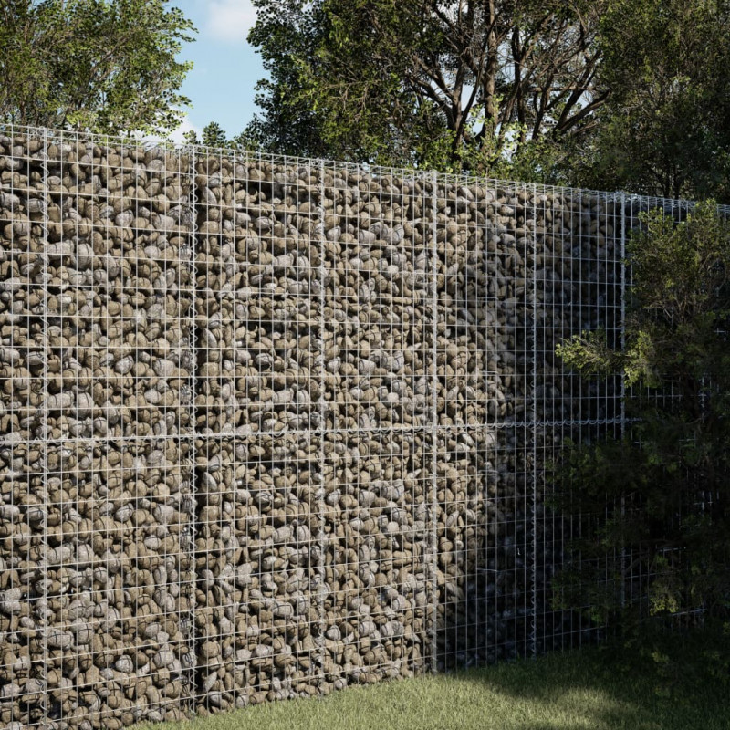 Kosz gabionowy z pokrywą, 150x100x200 cm, galwanizowane żelazo