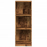 Regał, stare drewno, 40x24x109 cm, materiał drewnopochodny