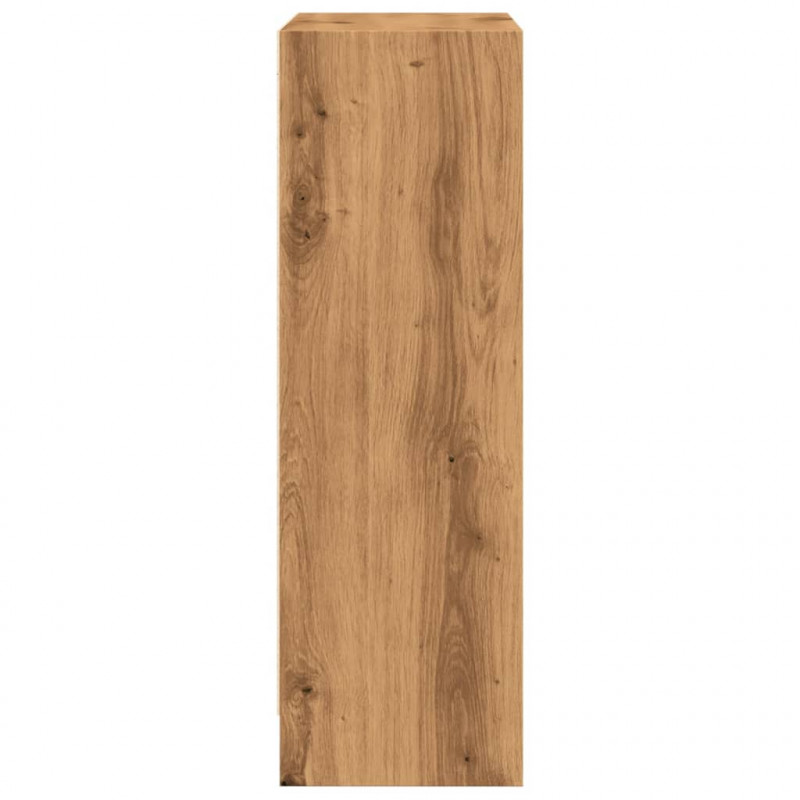 Regał, dąb artisian, 60x24x76 cm, materiał drewnopochodny