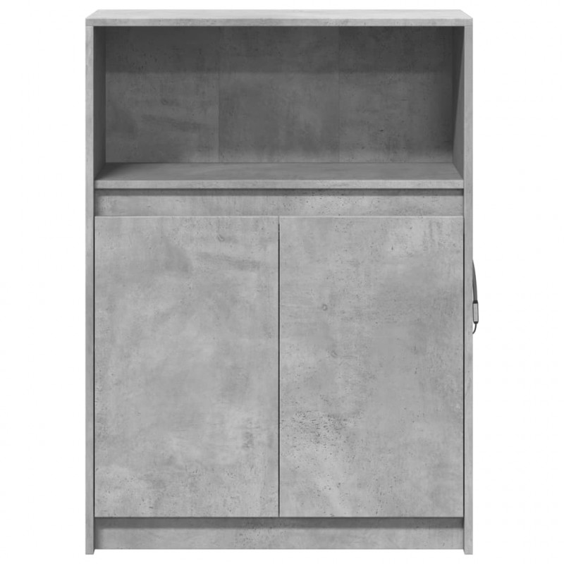 Szafka z LED, szarość betonu, 72x34x100 cm