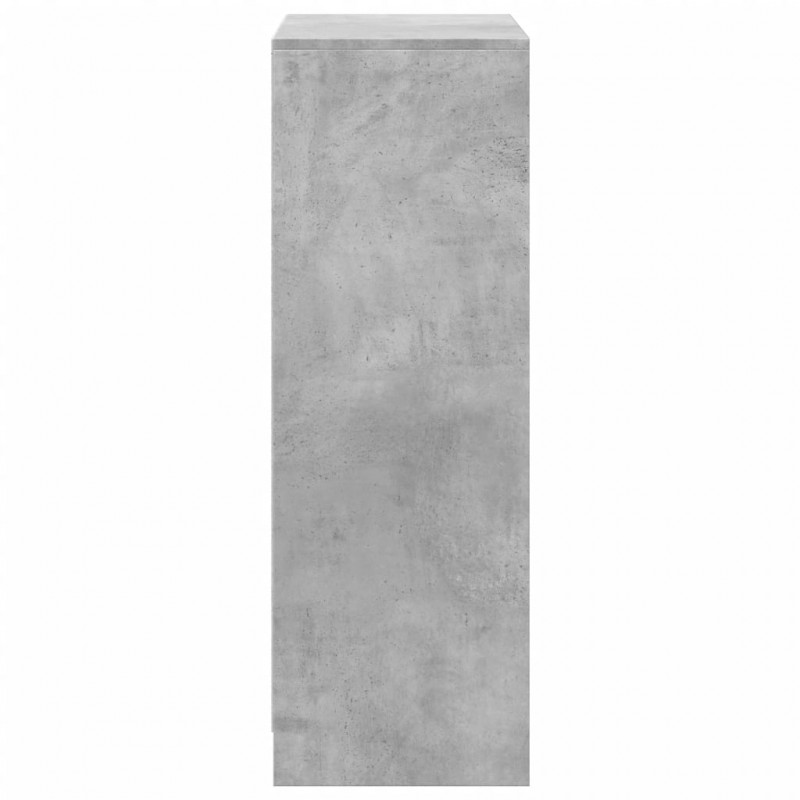 Szafka z LED, szarość betonu, 72x34x100 cm