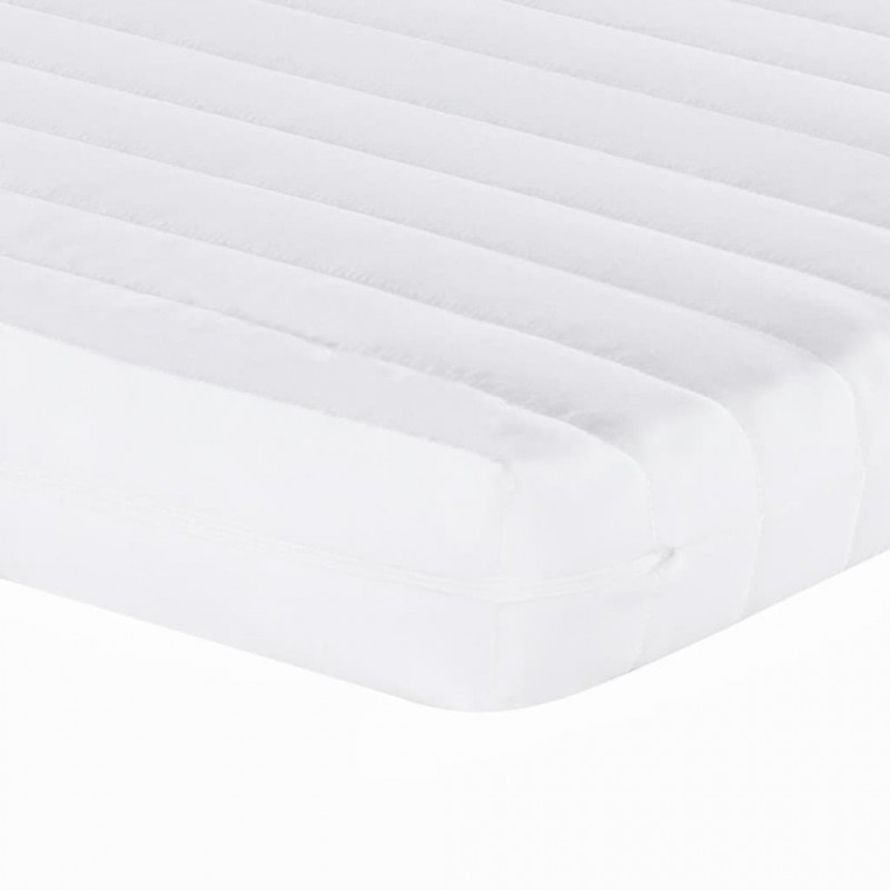 Materac piankowy, biały, 80x210 cm, 7-strefowy, twardość 20 ILD