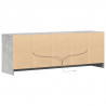 Szafka pod TV z LED, szarość betonu, 139,5x34x50 cm