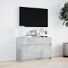 Szafka TV z LED, szarość betonu, 91x34x61 cm