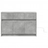 Szafka TV z LED, szarość betonu, 91x34x61 cm