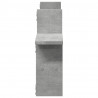 Półki ścienne, 2 szt., szarość betonu, 38x12x38 cm
