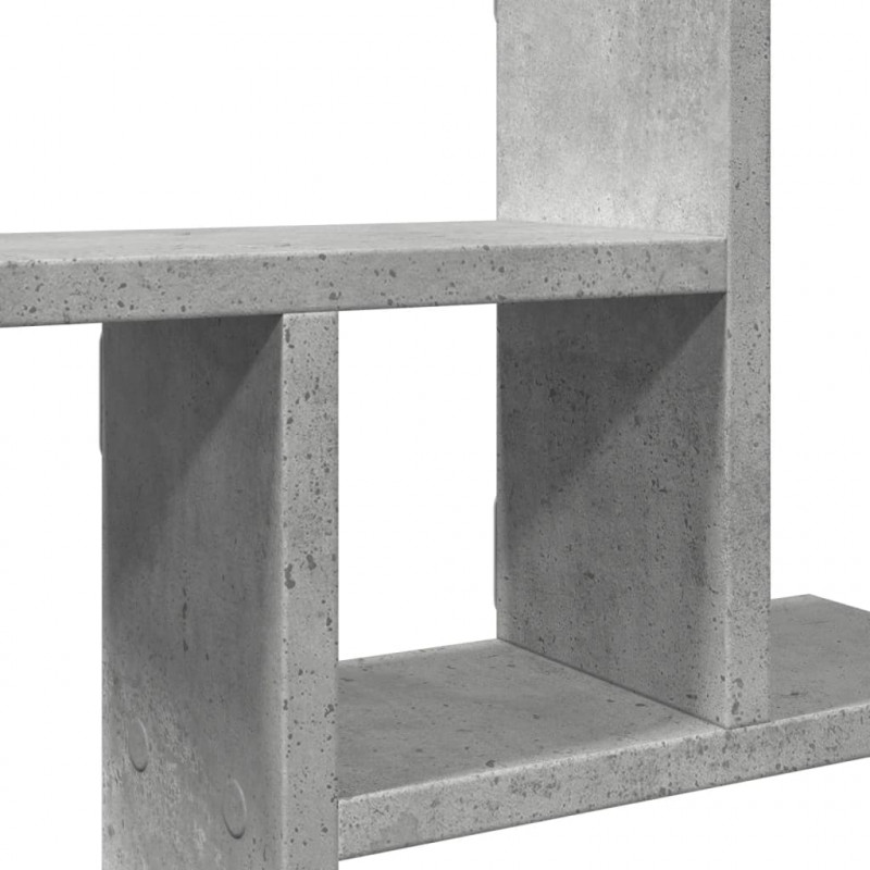 Półki ścienne, 2 szt., szarość betonu, 50x12x50 cm