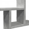 Półki ścienne, 2 szt., szarość betonu, 50x12x50 cm