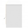 Szafka TV z LED, biała, 180x34x50 cm, materiał drewnopochodny