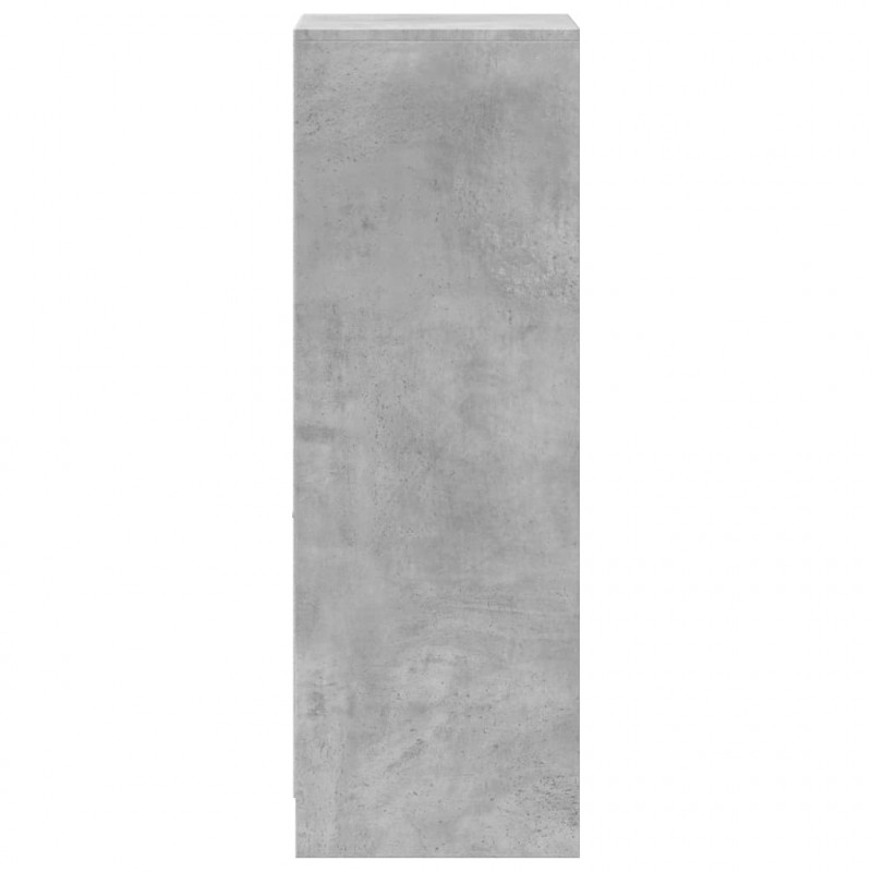 Szafka z LED, szarość betonu, 38x34x100 cm