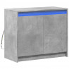 Szafka z LED, szarość betonu, 72x34x61 cm