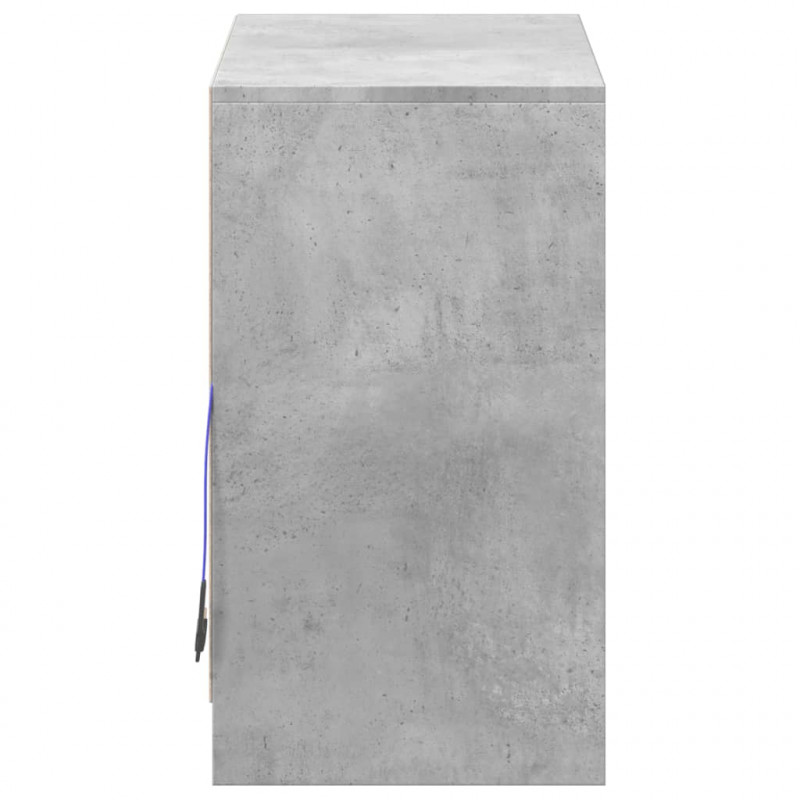 Szafka z LED, szarość betonu, 72x34x61 cm
