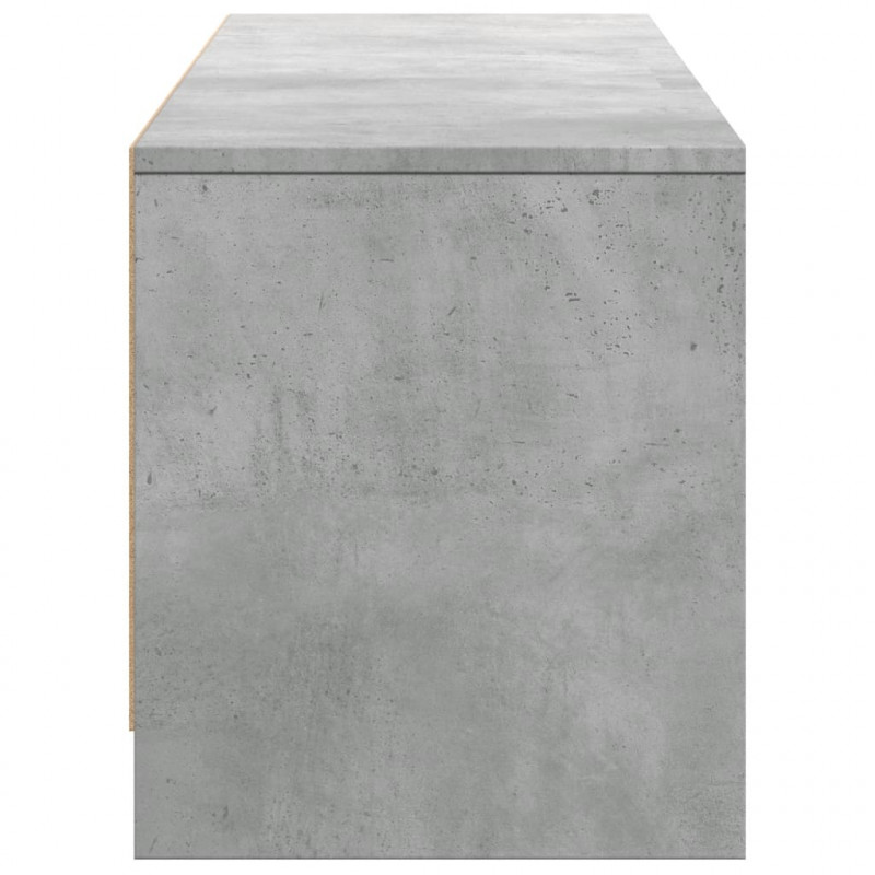 Szafka pod TV z LED, szarość betonu, 165x34x40 cm