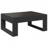 Stolik kawowy z LED Infinity, czarny, 70x53x30 cm