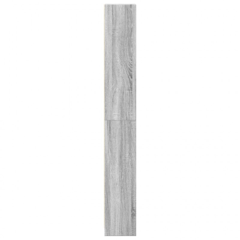 Regał, szary dąb sonoma, 40x24x176 cm, materiał drewnopochodny