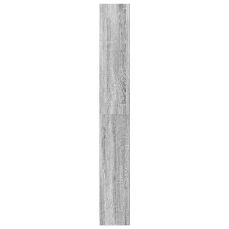 Regał, szary dąb sonoma, 80x24x176 cm, materiał drewnopochodny