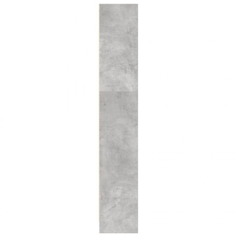Regał, szarość betonu, 80x24x143 cm, materiał drewnopochodny