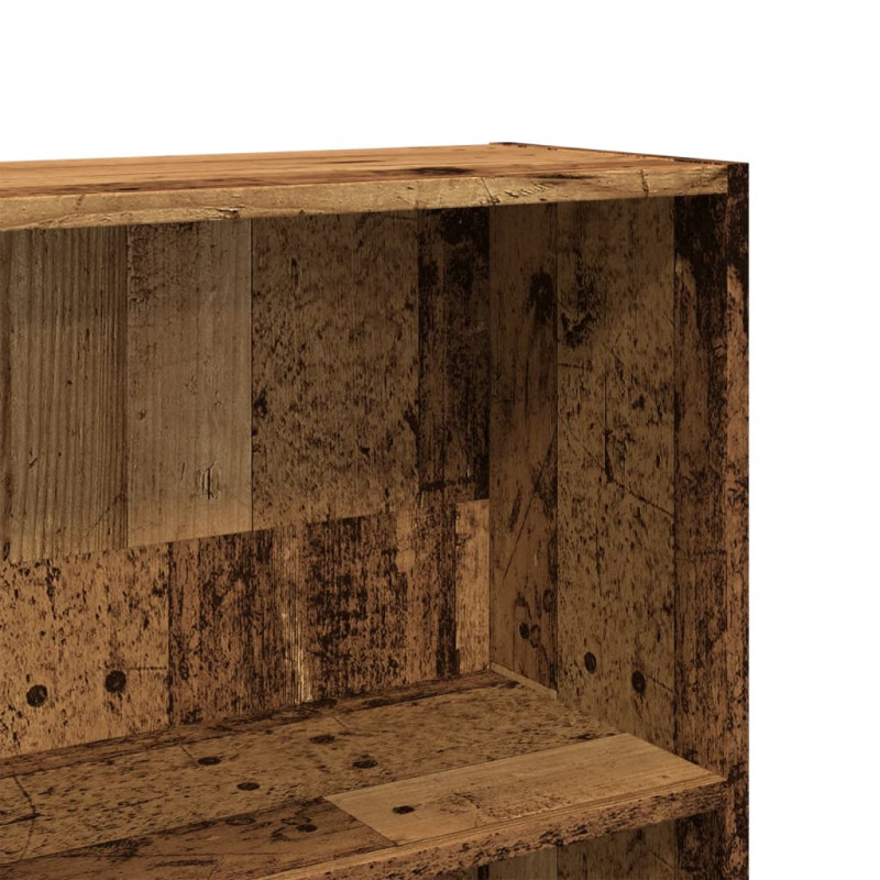 Regał, stare drewno, 80x24x143 cm, materiał drewnopochodny