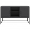 Szafka pod telewizor, czarna, 100,5x39x60,5 cm, stalowa