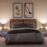 Szafki nocne z LED, 2 szt., dąb sonoma, materiał drewnopochodny