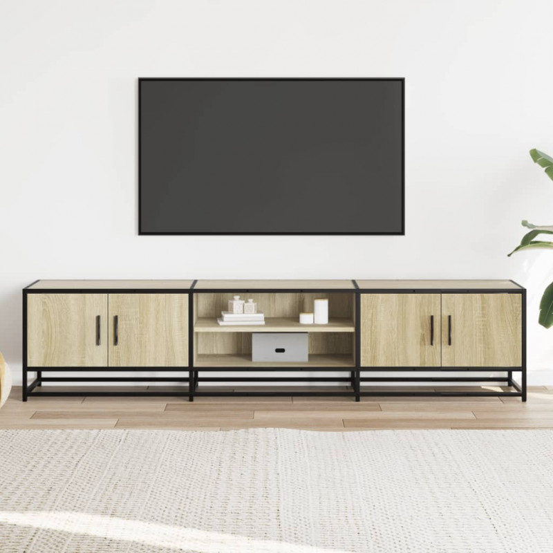 Szafka pod TV, dąb sonoma, 180x35x41cm, materiał drewnopochodny