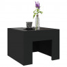 Stolik kawowy z LED Infinity, czarny, 40x40x30 cm