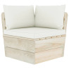 Ogrodowa sofa 4-osobowa z palet, z poduszkami, drewno świerkowe