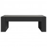 Stolik kawowy z LED Infinity, czarny, 90x53x30 cm
