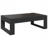 Stolik kawowy z LED Infinity, czarny, 90x53x30 cm