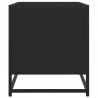Szafka pod TV, czarna, 180x40x46 cm, materiał drewnopochodny