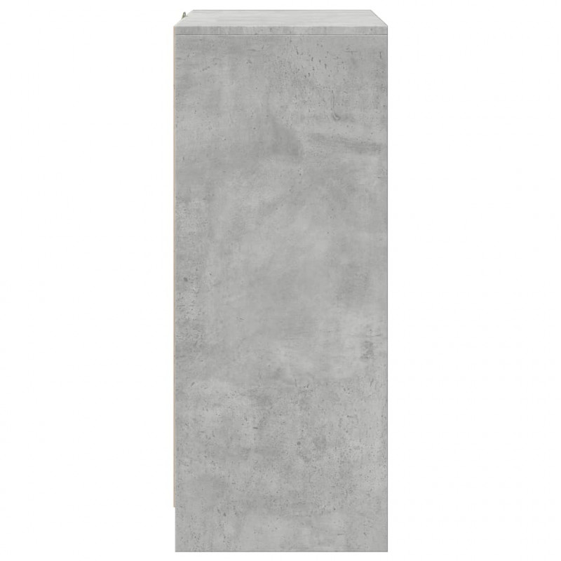 Szafka z LED, szarość betonu, 77x34x85 cm