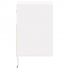 Ścienne szafki TV z LED, 2 szt., białe, 41x31x45 cm