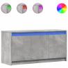 Szafka pod TV z LED, szarość betonu, 100x34x50 cm