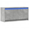 Szafka pod TV z LED, szarość betonu, 100x34x50 cm