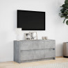Szafka pod TV z LED, szarość betonu, 100x34x50 cm